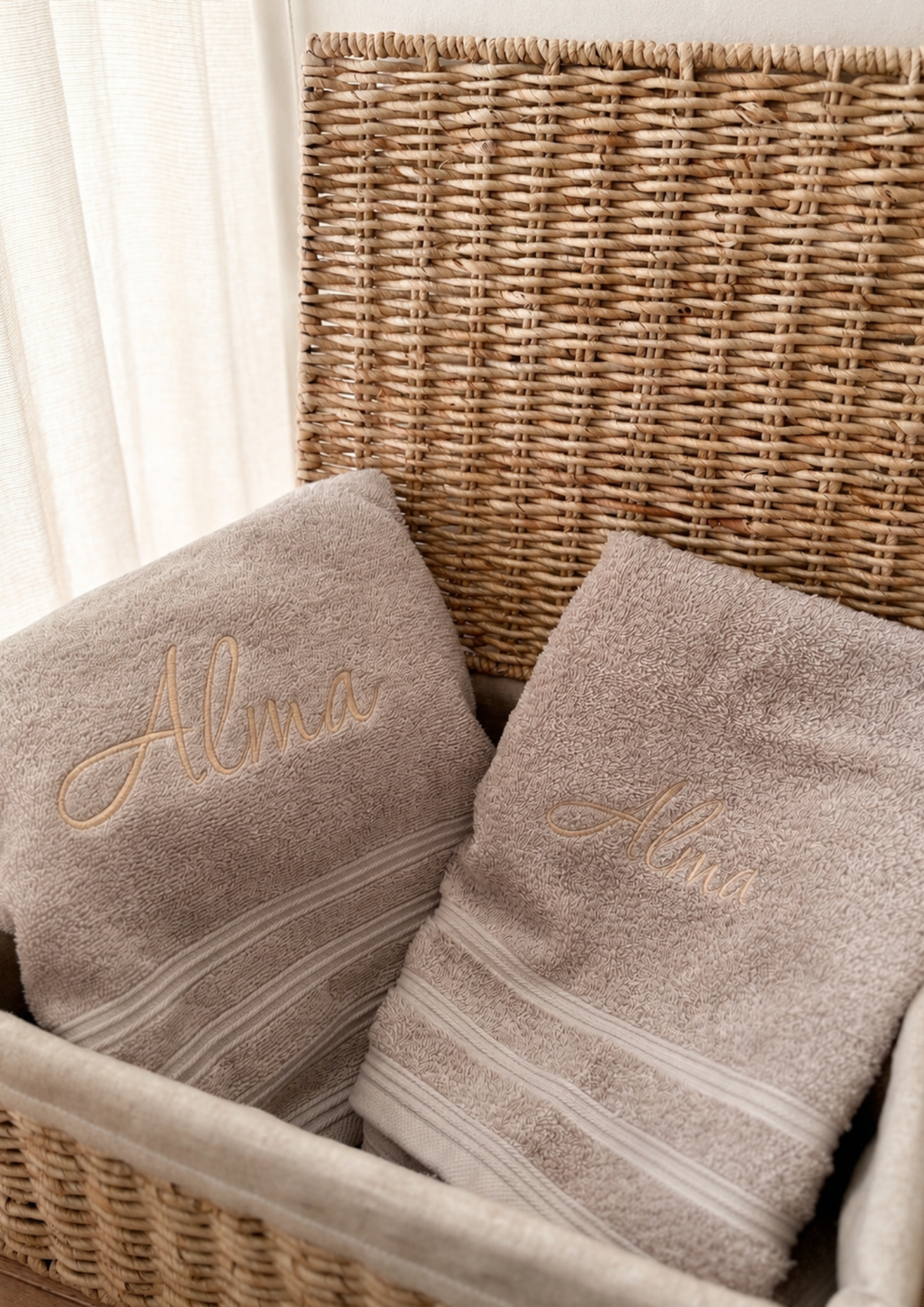 Serviette de bain personnalisée