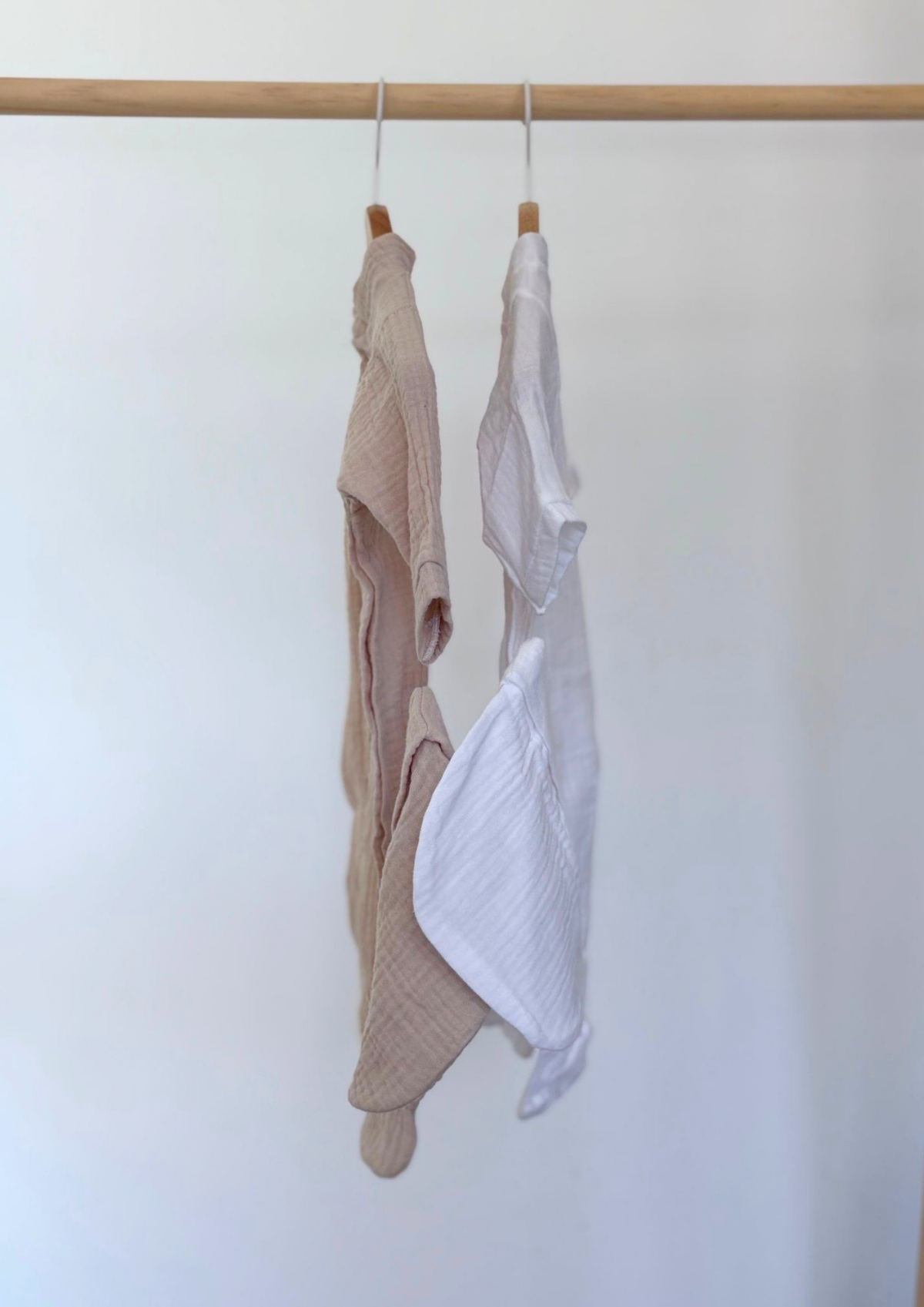 Ensemble naissance en gaze de coton 3 pièces personnalisé