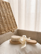 Brosse à cheveux bébé en bois naturel
