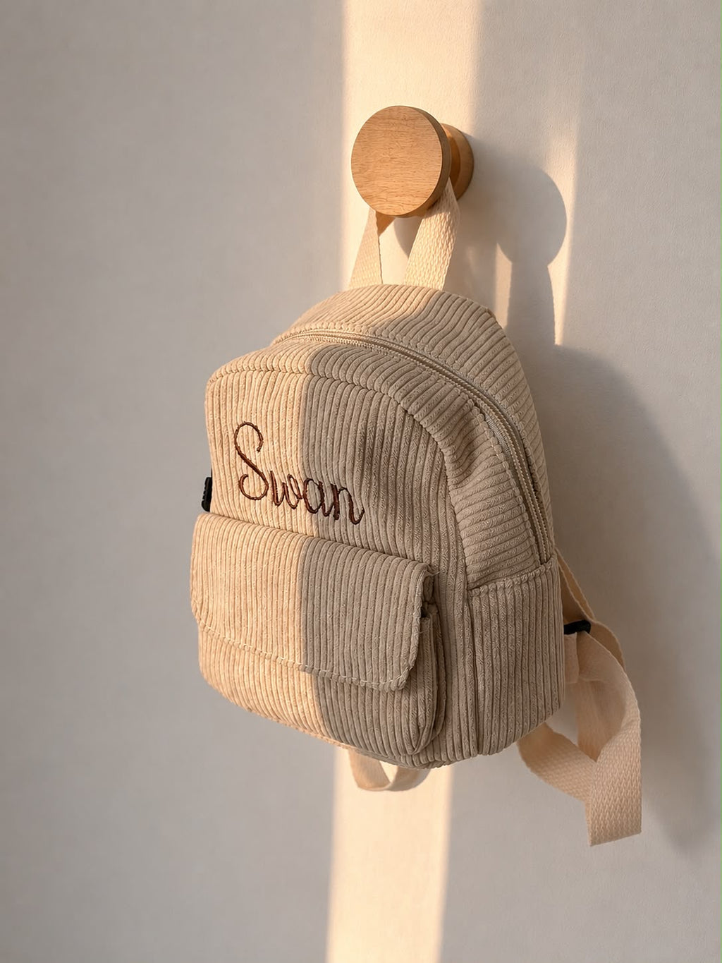 Mini sac à dos velours personnalisé