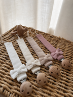 Attache-tétine personnalisée en velours