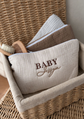 Trousse de toilette personnalisée en gaze de coton