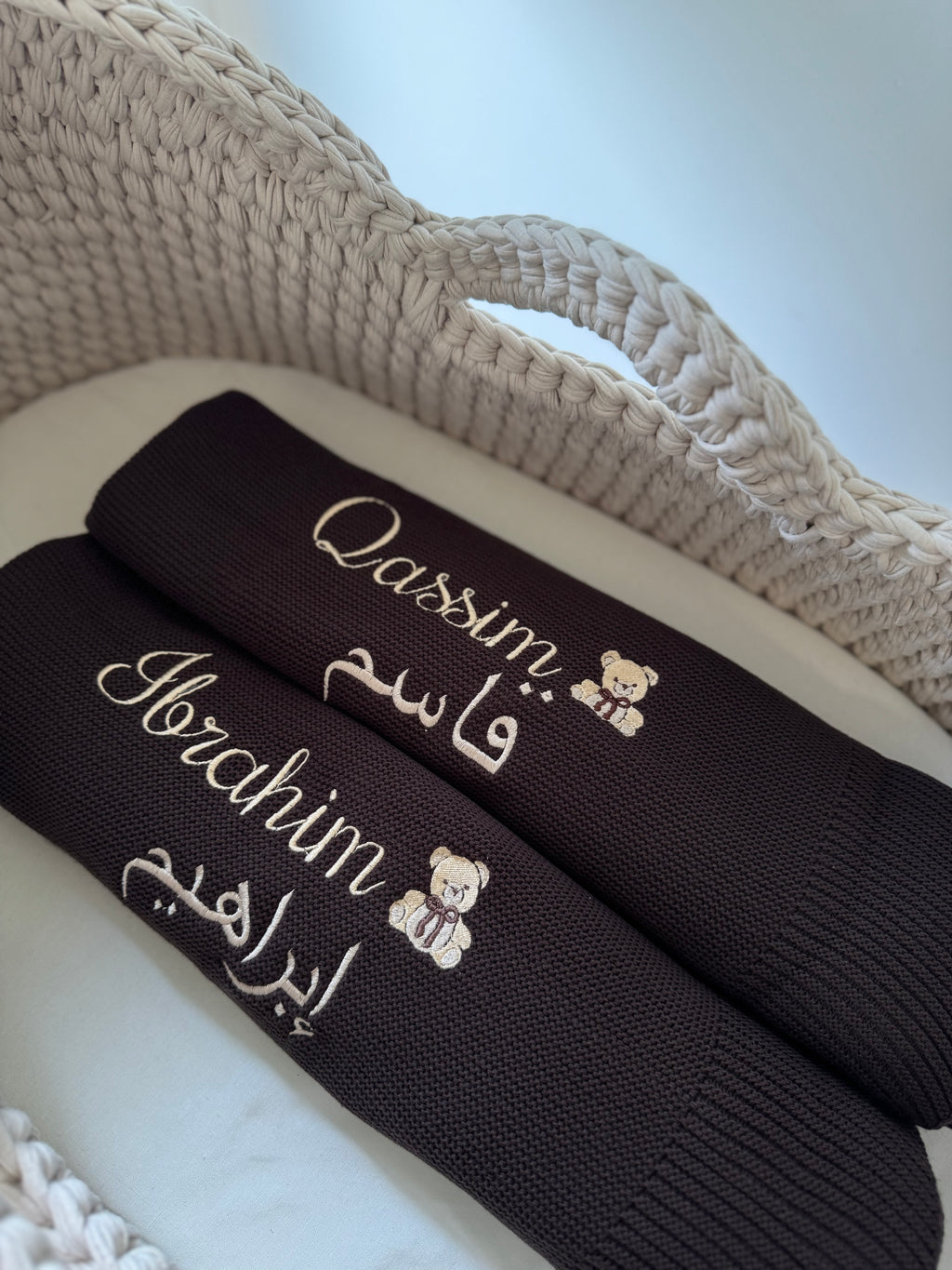 Couverture en maille personnalisée