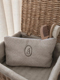 Trousse de toilette personnalisée - Vichy beige